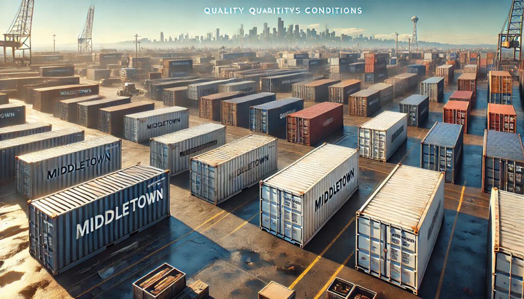 Quality Conditions of Shipping Containers for Sale in Middletown