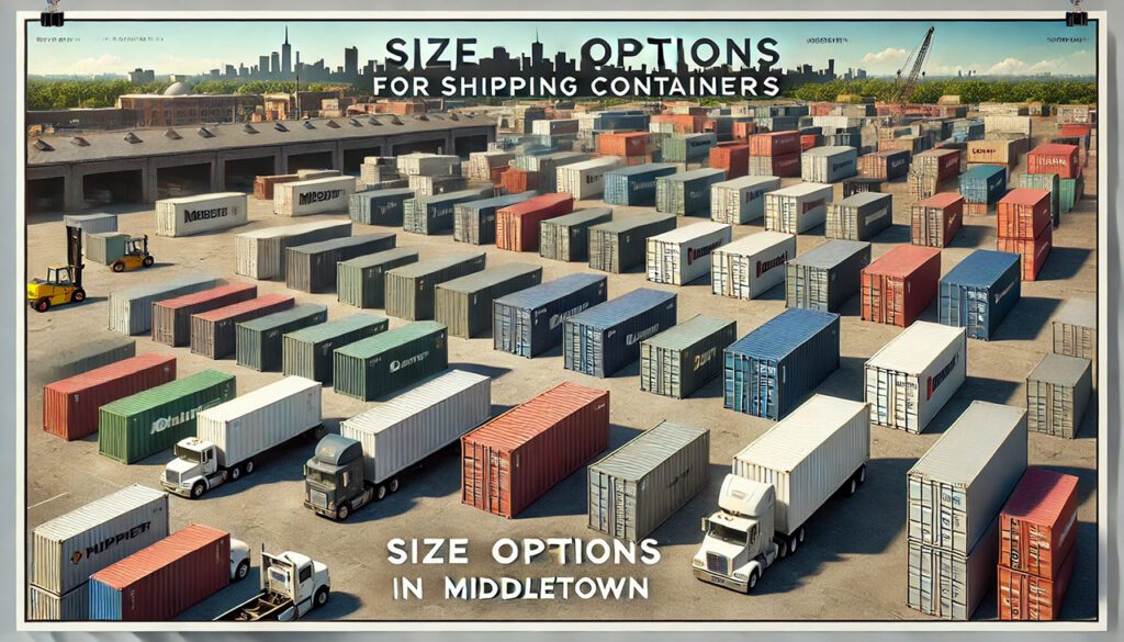 Size Options for Shipping Containers in Middletown