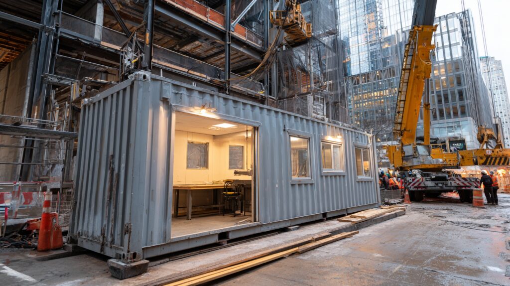 shipping container office for contractors
