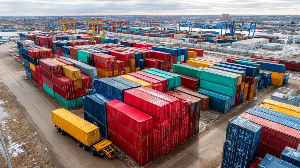 shipping container supply glut 2026