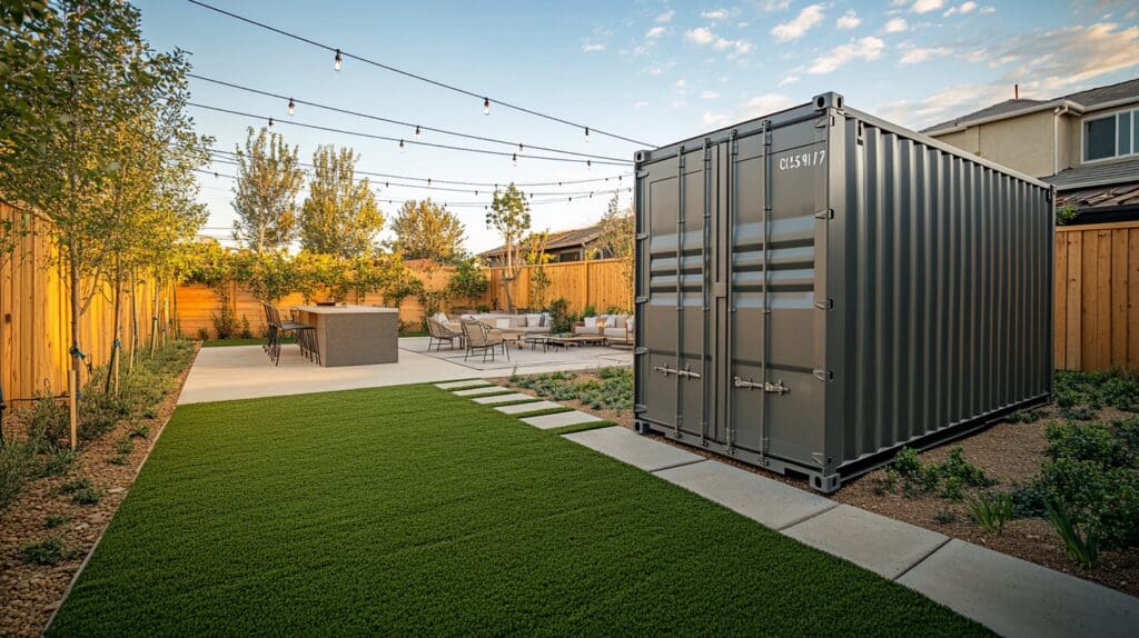 shipping container vs shed for backyard storage