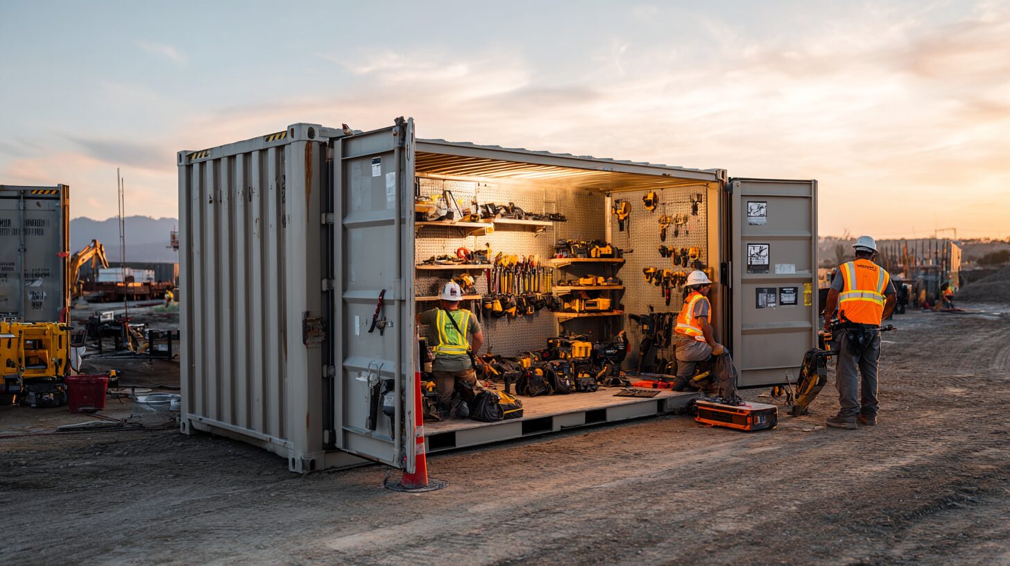 Jobsite Containers With Racking Short on Crew, Long on Gear: How 2026 Labor Shortages Are…